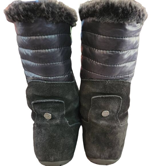 The North Face Suede Faux Fur Prima loft Waterproof Winter Boots Womens 8.5 - Picture 4 of 7